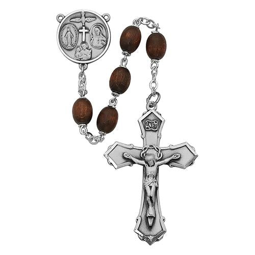6X8mm Black Wood Rosary (Style: 139D/F)