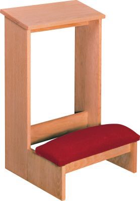 Prie Dieu Unfinished with Wood Kneeler (Style 2303)