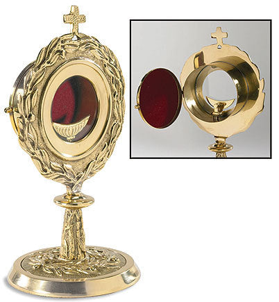 Luna For Monstrance Baroque Model With Slide - Brass Liturgical Part, 4.7cm X 2.7cm (OS000407) - View #7