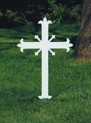 Memorial Cross - Fleur-De-Lis (Style K4057)