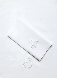 Beau Veste Baptismal Towel with Embroidered Shell  (Style BTE)