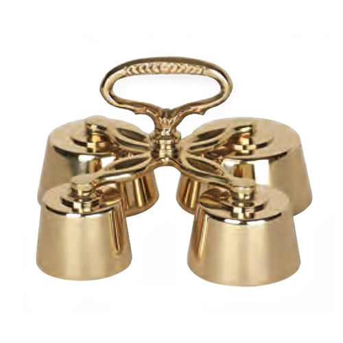 Quadruple Altar Bells - Brass Alloy - Width 20 cm - JAKOBCZAK