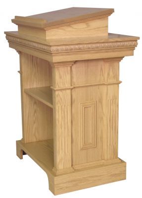 Wooden Pulpit with two inside shelves (Style 360)