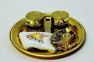 Gold Plated Batismal Set (Style 3913)