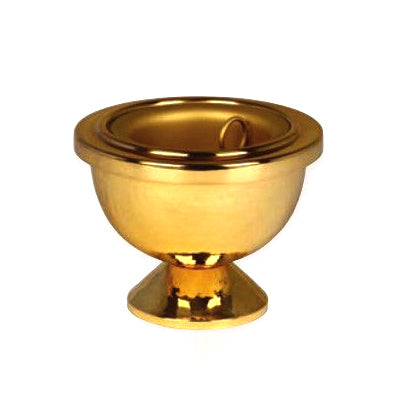 Brazier in Bright Gold Plated Finish with Removable Liner (Style K1003)