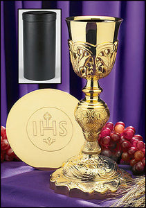 Coronation Chalice with IHS Paten & Case (Series NC901)