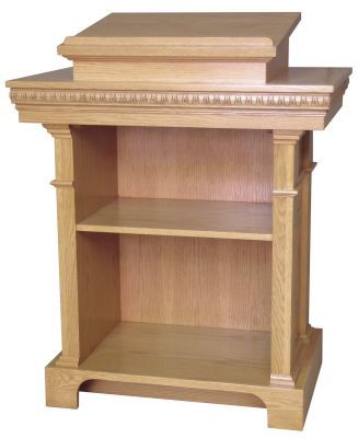 Wooden Pulpit with two inside shelves (Style 360)