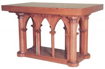 Wooden Communion Altar, 72" x 36" (Style 536)