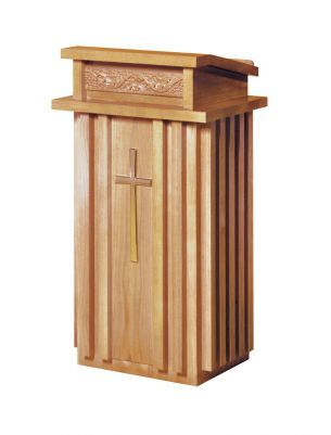 Wooden Lectern with two inside shelves (Style 2020)