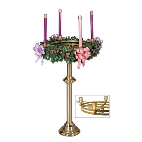 Standing Advent Wreath Paschal stick only (Style 3915P)