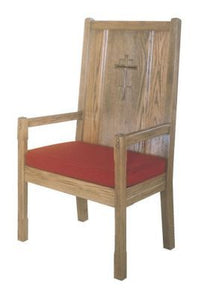 Wooden Celebrant and Sanctuary Seating High, Padded Back Chair (Style 65HP)
