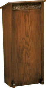 Wooden Lectern with two inside shelves (Style 5020)
