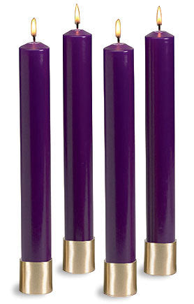 Purple Advent Candle Set: 16" (Style: WAF008)