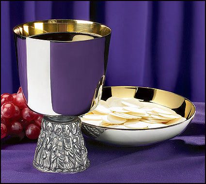 Last Supper Chalice and Bowl Paten (Series NC902)