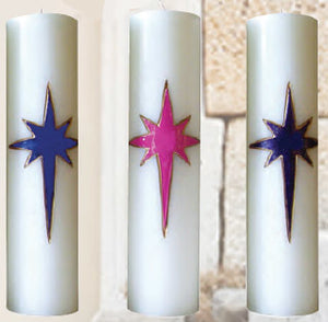 Advent Candles : Advent Pillars for the Season 3" x 11"