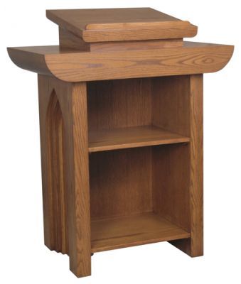 Wooden Pulpit two with Inside Shelves (Style 630)