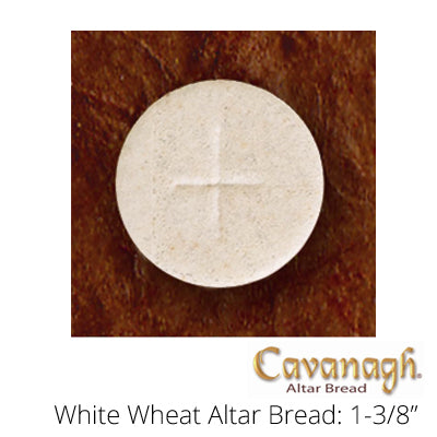 White Wheat Altar Bread: 1-3/8" Dia. (Cavanagh Brand)
