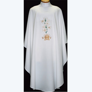 Beau Veste Marian Chasuble Embroidered Front & Back (Style 2030A)