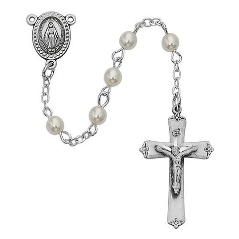 3 MM Pearl Rosary (Style: 210D/G)