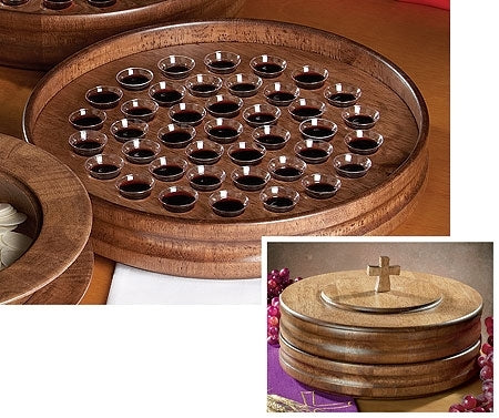 Handcrafted Maple Communion Tray (Series JT112) – North Star Brands