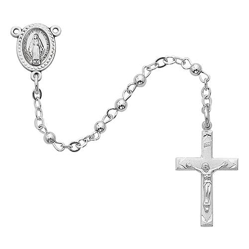 3mm All Sterling Rosary (Style: 1-3L/G)