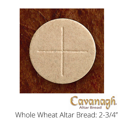 Whole Wheat Altar Bread: 2-3/4" Dia. (Cavanagh Brand)