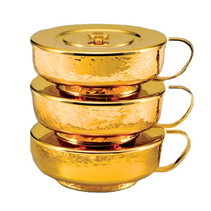 Stacking Ciborium with Hammered Finish and Satin Interior (Style 4210)