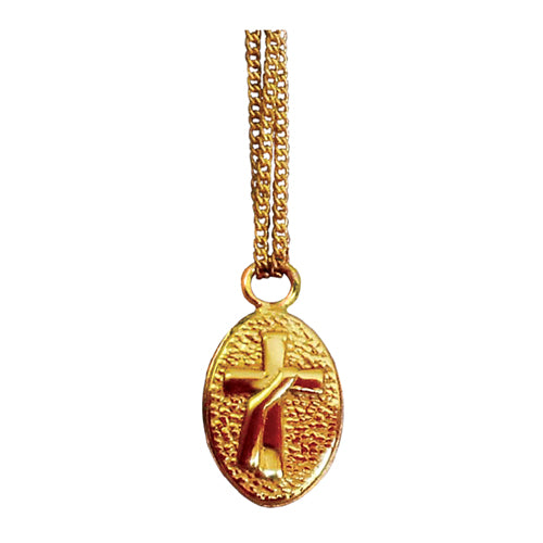 Deacon's Medal in Sterling Gold Plate with Chain  (Style 4399)