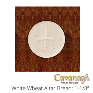 White Wheat Altar Bread: 1-1/8" Dia. (Cavanagh Brand)