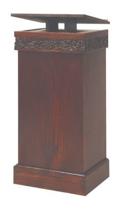 Wooden Lectern with one inside shelf (Style 336)