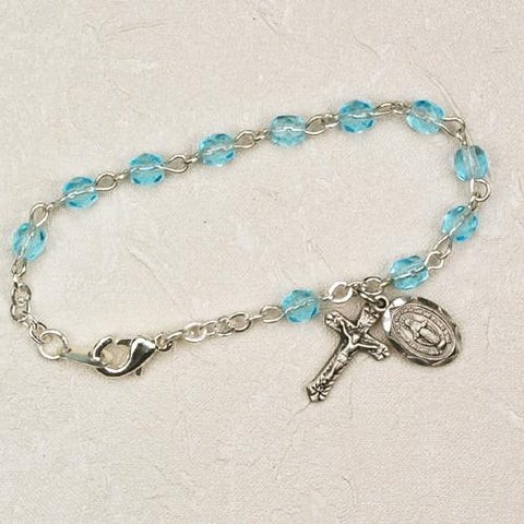 5 1/2" Aqua Baby Bracelet (Style: BR116D-AQ)