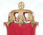 Sanctuary Lamp Bright Gold Plated Protector Top (Style K29-G)