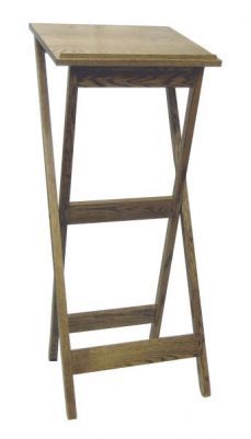 Wooden Portable Lectern with Wood Top (Style 311)