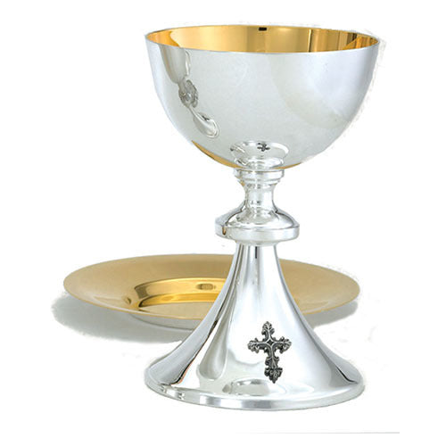 Chalice with Well Paten in Brite-Star Finish (Style A-751BS)