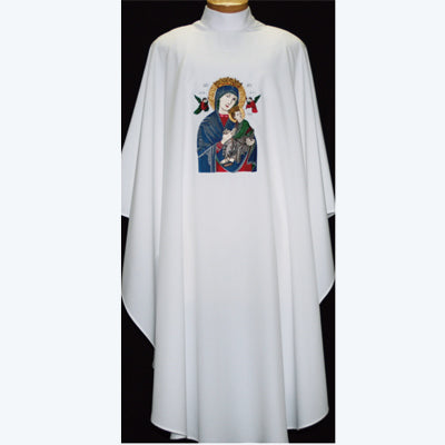 Beau Veste Marian Chasuble Embroidered Front & Back (Style 2031A)
