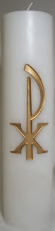Dadant Brand: Christ Candle Gold Embossed