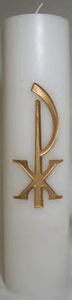 Dadant Brand: Christ Candle Gold Embossed