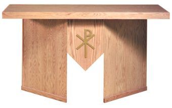 Wooden Communion Altar, Portable, 72" x 30" wide (Style 7000A)