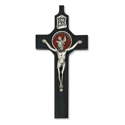 6" Black Confirmation Crucifix (Style: 77-35)