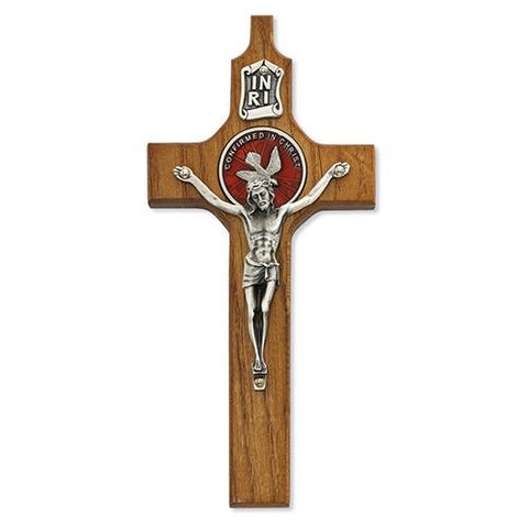 6" Walnut Confirmation Crucifix (Style: 77-36)