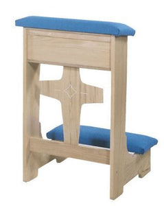 Prie Dieu with Shelf and Padded Armrest (Style 53A)