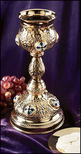 Ornate Cross Chalice with Paten (Series MC933)