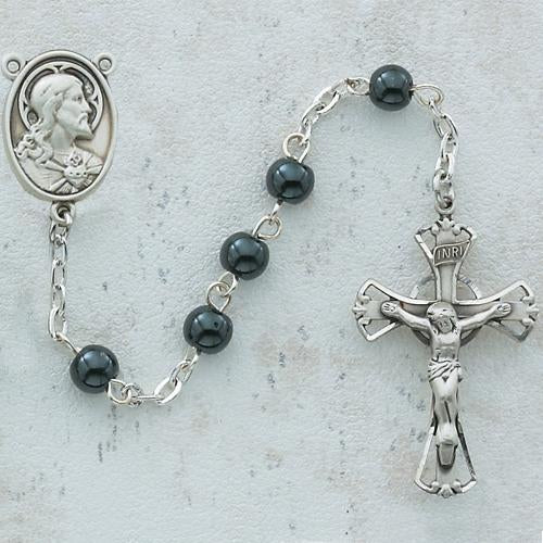 6mm Hematite Rosary (Style: C14B)