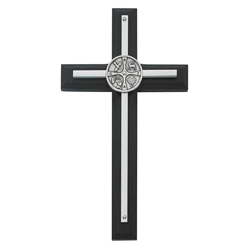 7" Black RCIA Overlay Cross (Style: 77-41)