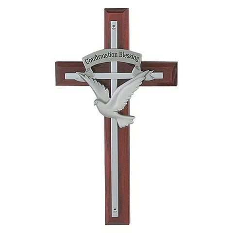 7" Holy Spirit Cherry Cross (Style: 77-12)