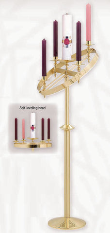 Advent Wreath Complete with Stand (Style K611)