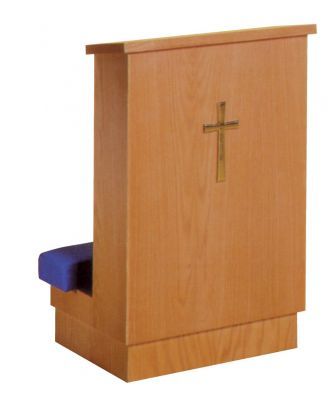 Prie Dieu, Padded Kneeler and Armrest (Style 8012)