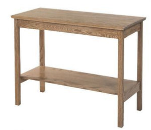 Wooden Credence Table with Solid Oak Top and Frame, 48" x 24" (Style 346A)