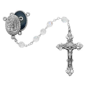 7mm Crystal Lourdes Rosary (Style: 399D/F)