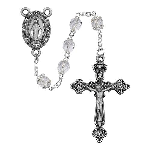 7mm Crystal Rosary (Style: R121DF)